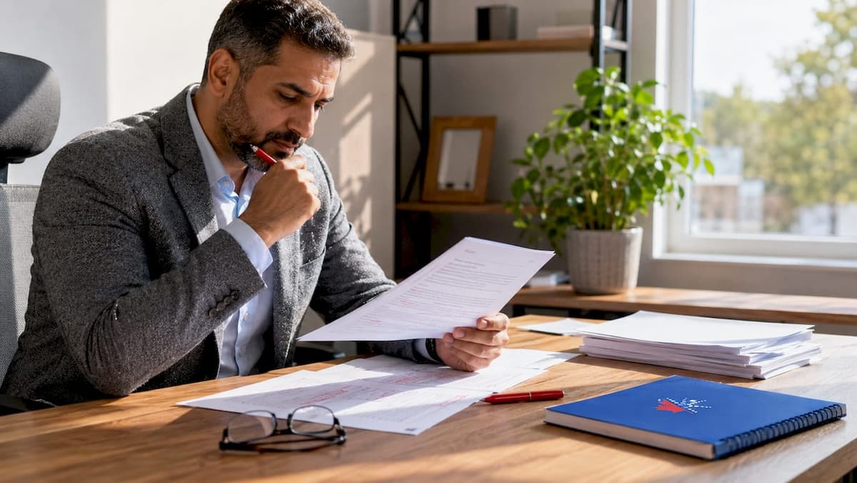 Examiner assessing formal tone in CELPIP writing test